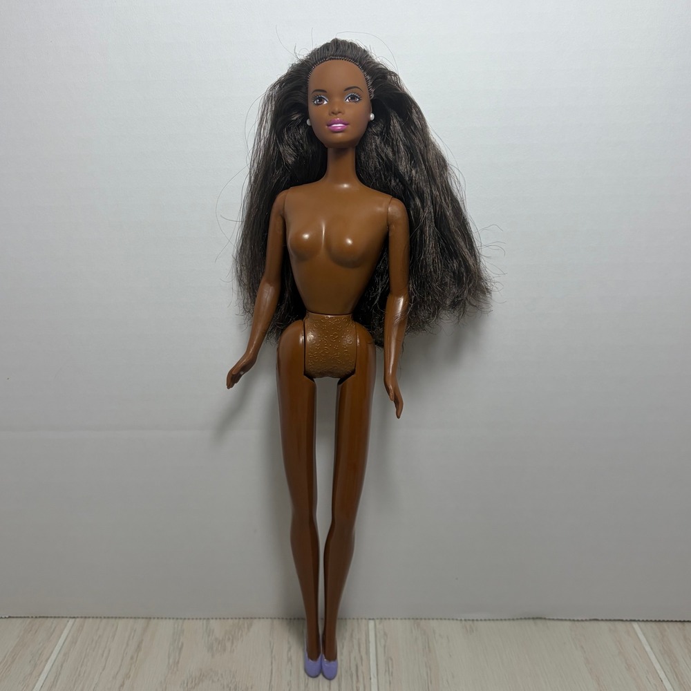 Mattel Barbie Doll Black Brown Hair Eyes Christie Shani Body Purple Ballet Shoes